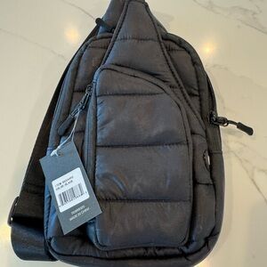 C.C Black Quilted Crossbody Bag